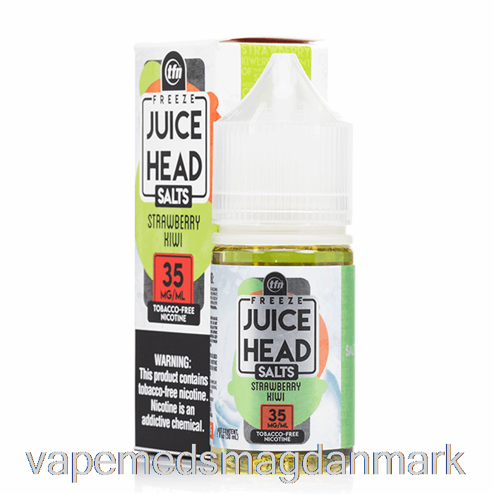 Vape Med Smag Fryse Jordbærkiwi - Juice Hovedsalte - 30ml 35mg